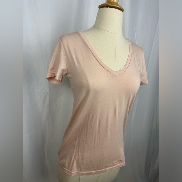 NWT Rose Everlane Cotton V-neck Top Sz XS - Picture 3 of 4